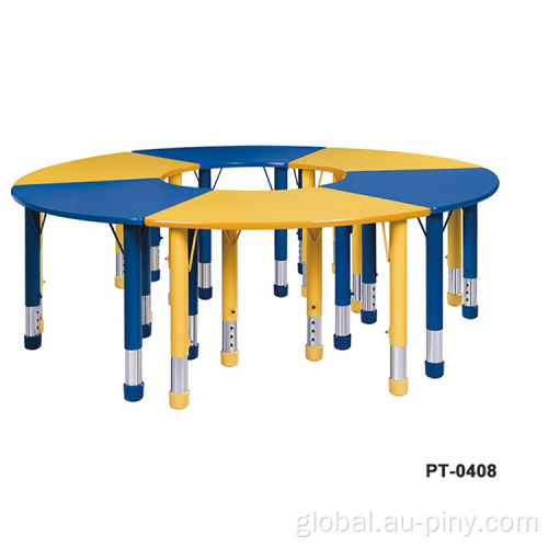 Table And Chair Sets school Kid's furniture adjustable Big round table Manufactory